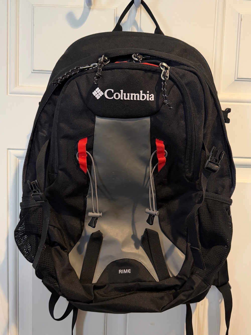 Columbia Men’s Black and Red Backpack with Logo